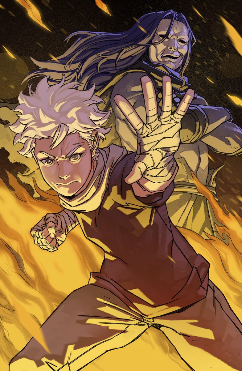 Revelation of 3rd variant cover for Mythos Vol#1 available exclusive in our Kickstarter campaign: bit.ly/3goXNfb ! The talented artist and creator of RAGS Zombie <a href="/LuigiTeruelArt/">Luigi Teruel Art</a> gives his own version of Ark &amp; Torn! #manga #kickstarter #mythos #variantcover #crowdfunding