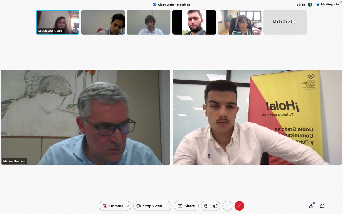 estudiantesufpc's tweet photo. Nuestro representante del alumnado @pedrosc01, participó  a la reunión del Consejo de Estudiantes de la Educación Superior de Canarias, que se celebró de forma telemática en la mañana de hoy.   (CONTINÚA ⬇️) https://t.co/5lAHi0vkWd