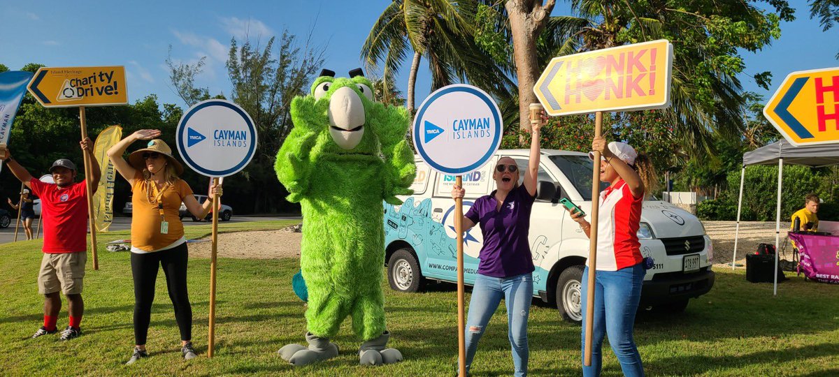 It’s time for the evening drive! Come by and show your support for the YMCA!

#CharityDrive starts today, all you have to do is drive by the Island Heritage roundabout and like or share our posts to show your support for YMCA of the Cayman Islands. #CharityDrive2022 #YMCACayman