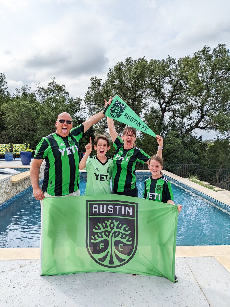 PaulRHerrera's tweet photo. Just showing our Verde love! The Herrera's love @AustinFC! #losverdes #austinfc #austinfcfans https://t.co/qKAMyAgxo0