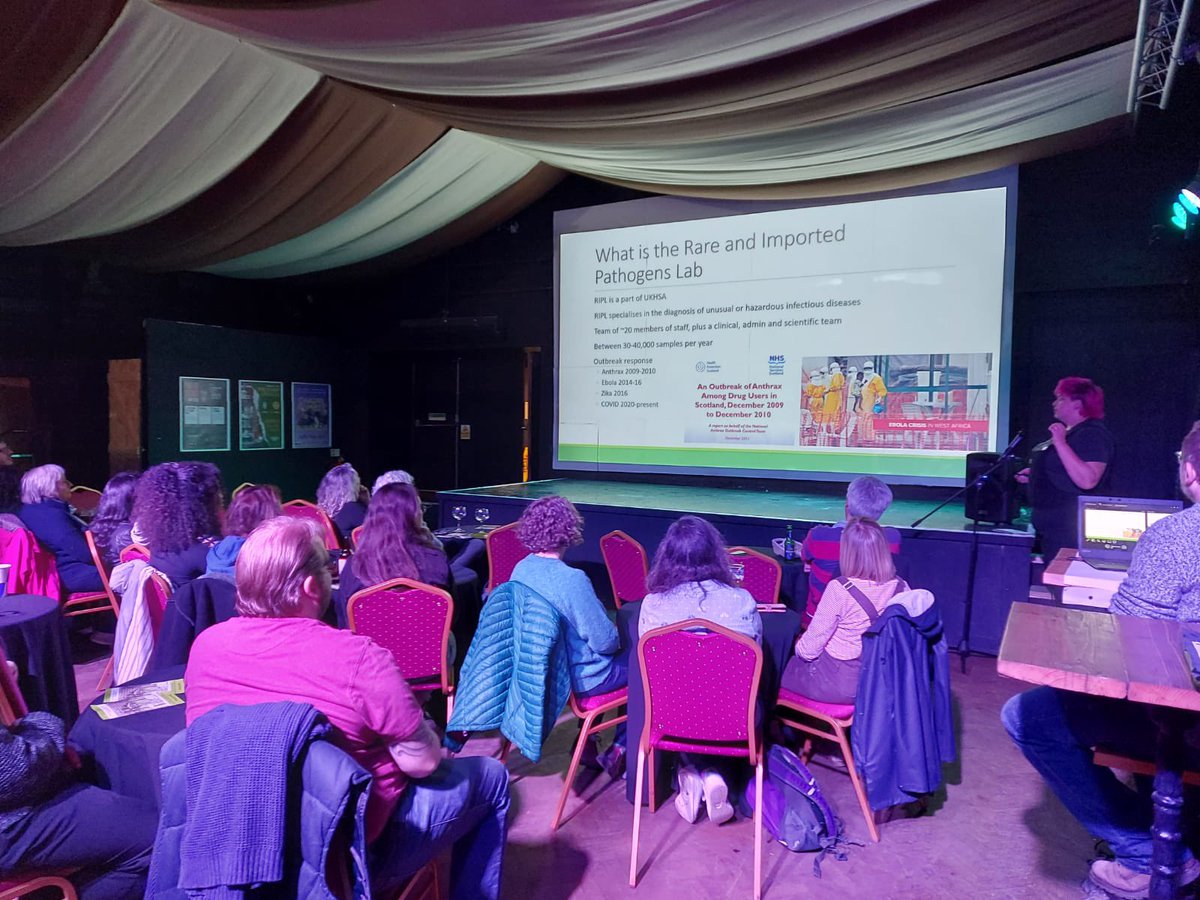 lssibley's tweet photo. Hopefully everyone didn’t freak out too much with our outbreak session! #pint22 @pintofscience @RIPL_Porton https://t.co/m1O2trLolh
