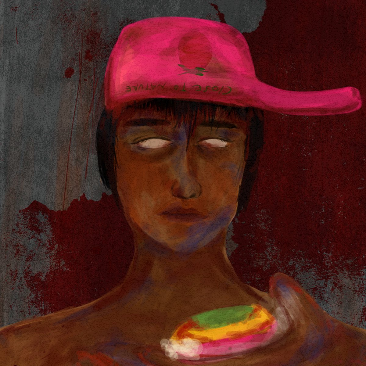 "BLOODY RUDI"
special drop for #FEAR4TEZ

This weird piece is based on a short story that I wrote in 2020 entitled "A Dick and a Wall"

19/20 eds
1 #XTZ 
Link: objkt.com/asset/hicetnun…

<a href="/NFTindonesia_/">NFTindonesia</a> 
#CleanNFT  #NFTCommunity #tezoscommunity  #NFTcollections