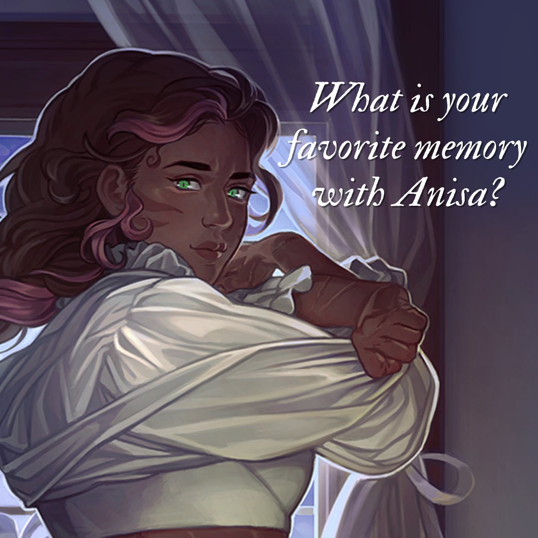 LastLegacyVN's tweet photo. We heard your favorite memory with Sage - now it's time for our Knight Wife Anisa!
#LastLegacy https://t.co/cx3yQssgrf