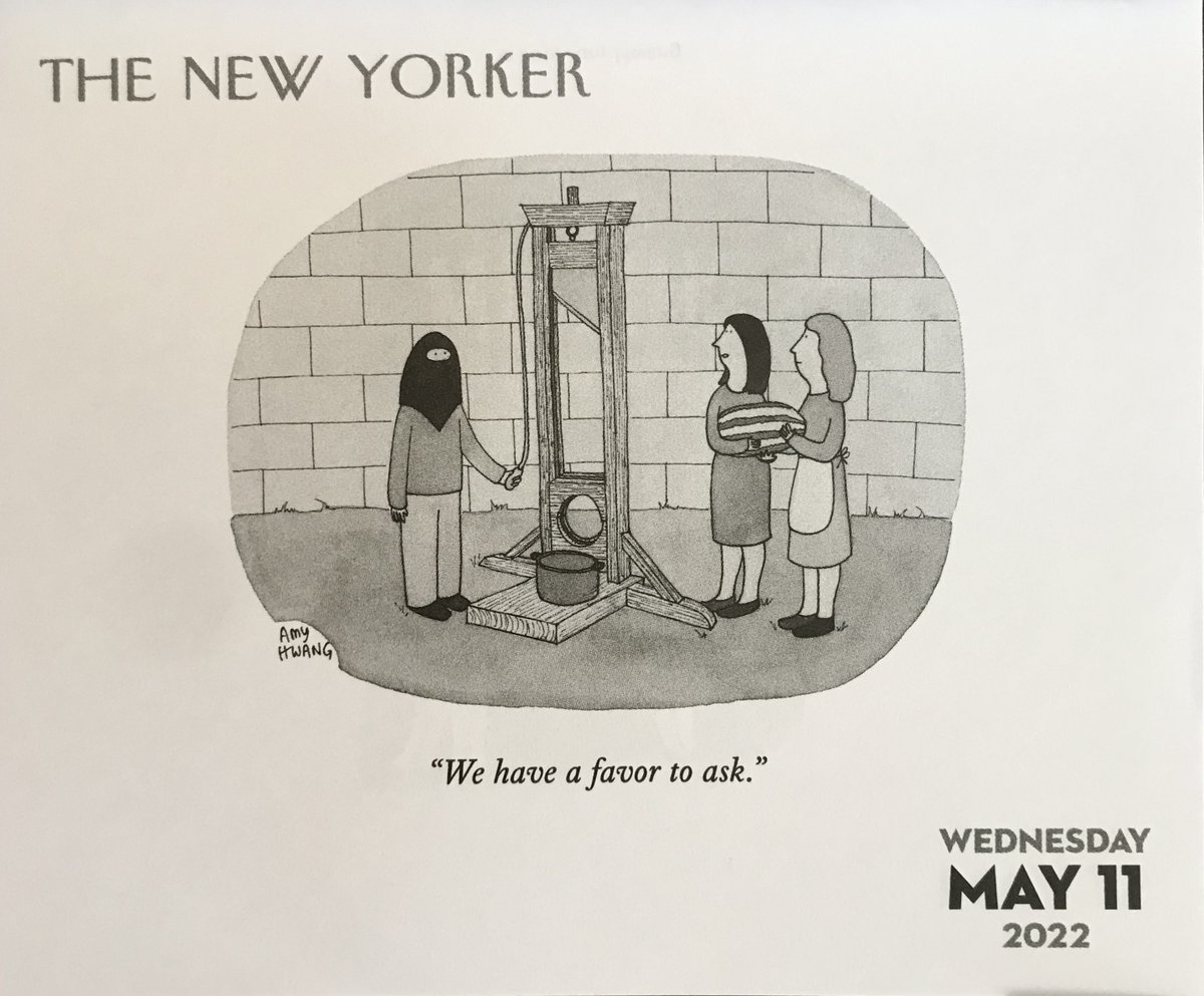 reemky's tweet photo. #GallowsHumor #NewYorker Cartoon Calendar https://t.co/uRoQrbP9Wc