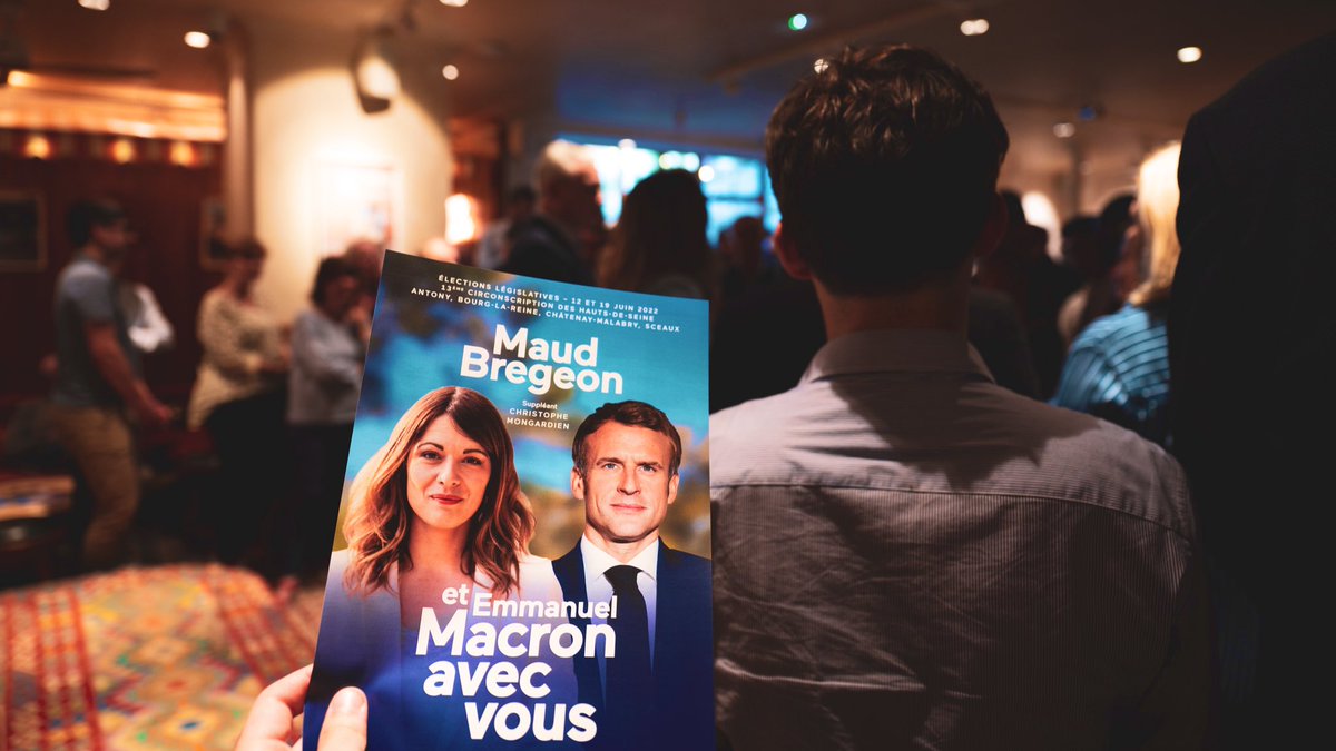 MaudBregeon's tweet photo. Lancement de notre campagne de terrain ce soir à #Antony ! À 32 jours du premier tour, un mot d’ordre : du terrain, du terrain, du terrain.

Immense merci cher @BrunoLeMaire pour ton précieux soutien. Fière de t’accueillir dans ma circonscription 🇫🇷 #legislatives2022 #Circo9213 https://t.co/TQ5wZCISq9