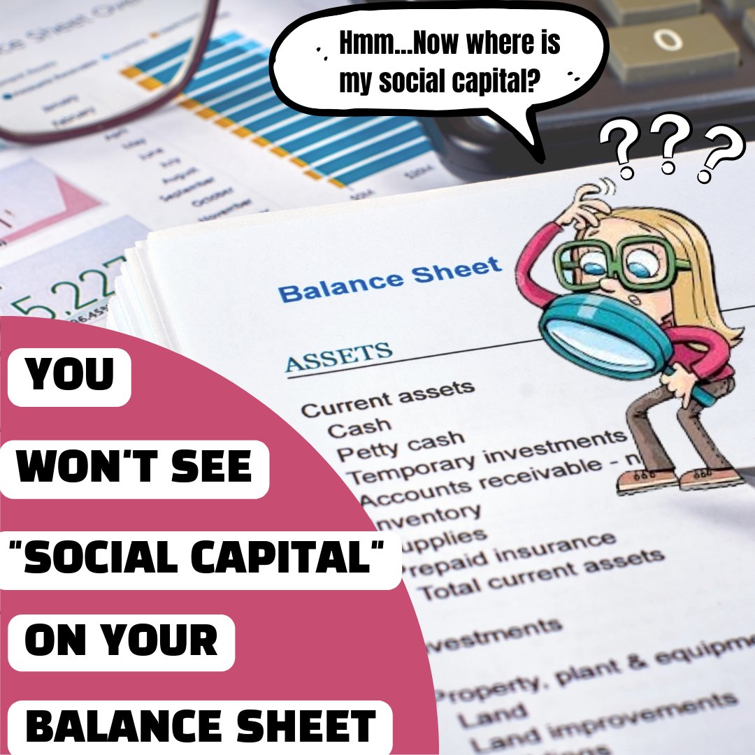 shellykrobbins's tweet photo. Social capital is more valuable than currency and the number one indicator of a company’s long-term success. how are you building your social capital? 
#positiveimpactbookkeeping #socialcapital #sustainablebusiness #smallbusiness #smallbusinessowner https://t.co/nJggBLjwGZ