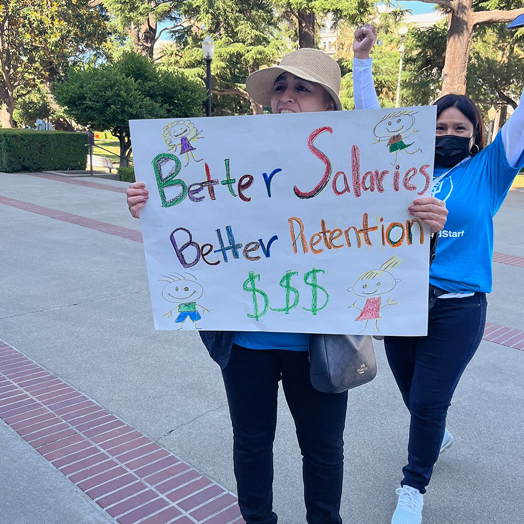 CrystalStairsLA's tweet photo. Great turnout at the #HeadStart rally! We’re at the CA State Capitol advocating for $50M in the state budget to support teacher salaries. Teachers are the #heartofheadstart @CAGovernor @AsmPhilTing @NancySkinner https://t.co/KzQWeEMxhV
