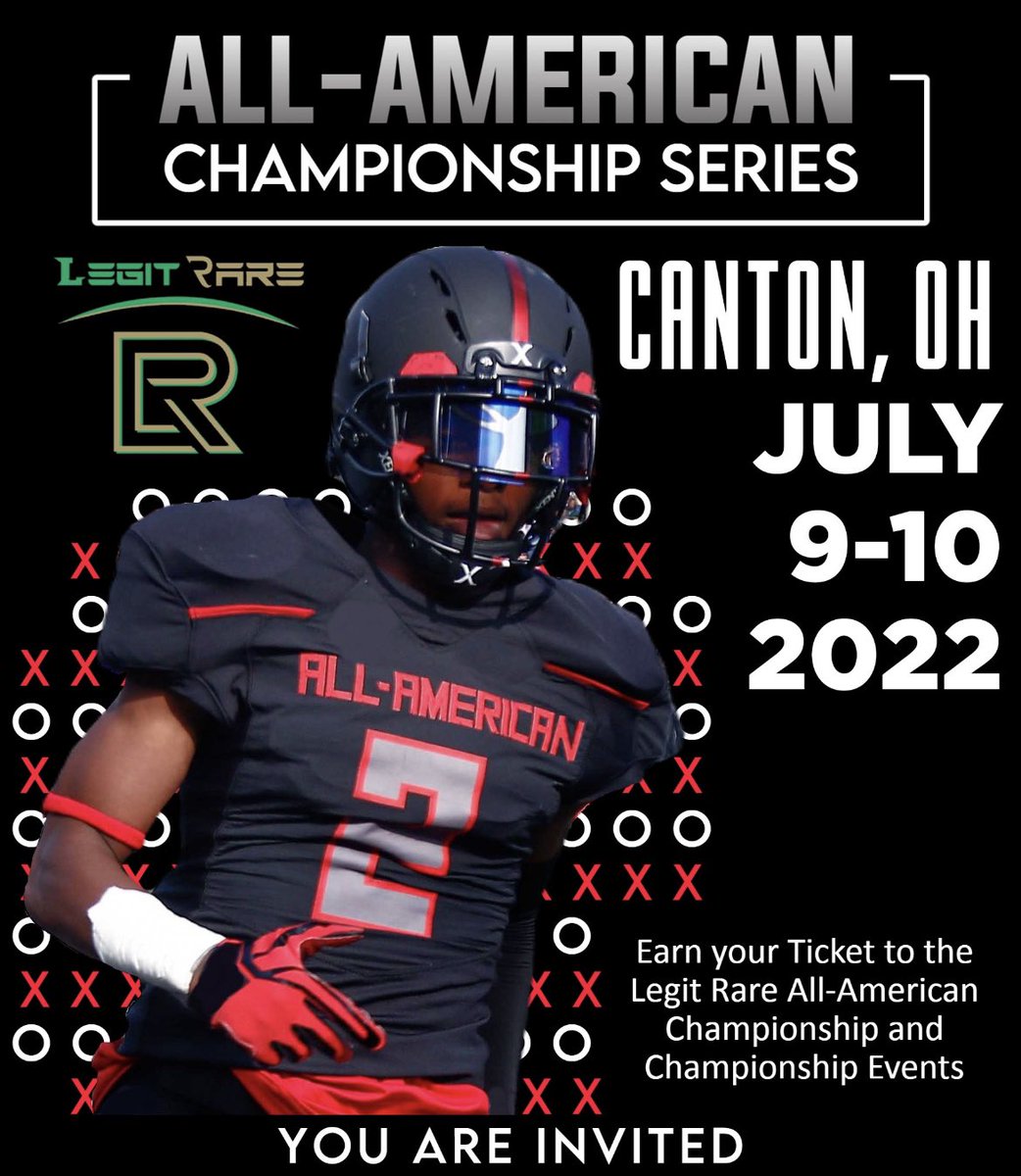 Blessed to receive an invite to the All American Championship series @LegitRare