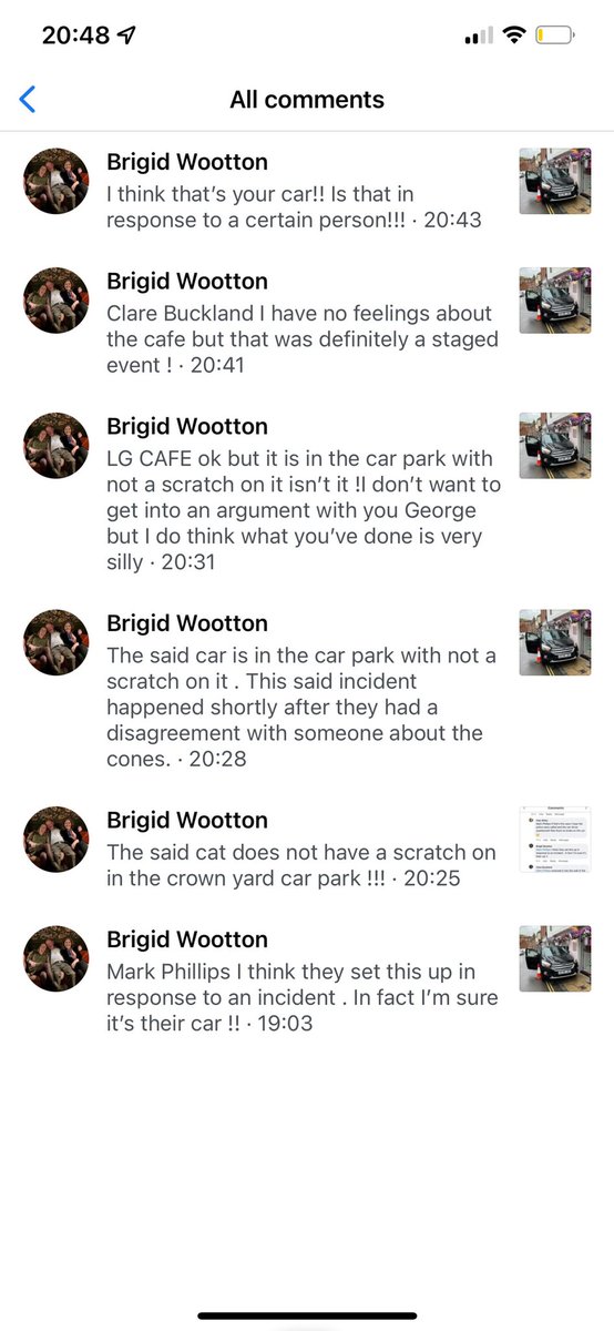 So this lovely Arundel muppet has accused <a href="/LilyTrunfull/">Lily Trunfull</a> &amp; I of staging a road traffic accident in which two boys could have lost their lives just to prove that an Arundel antique dealers wife is a fruitcake