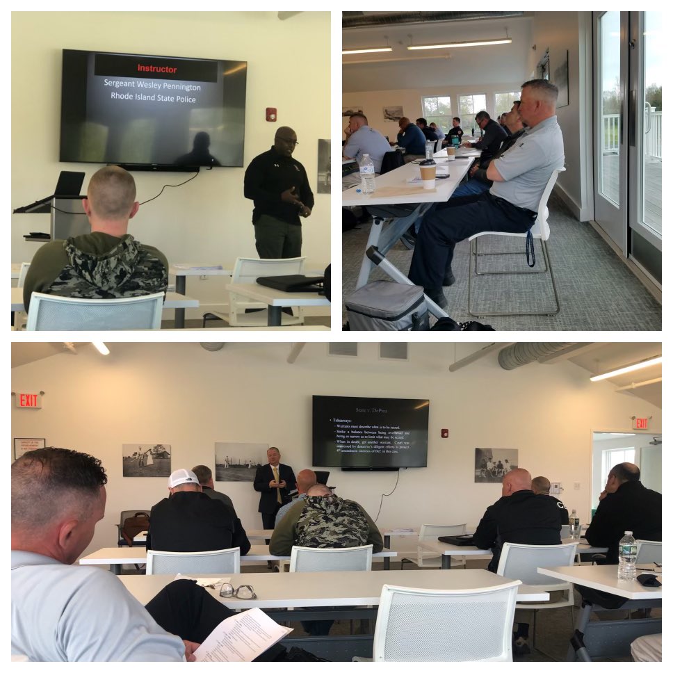 NSPD today joined officers from other cities &amp; towns for training on legal updates, impaired driving enforcement, &amp; biased based policing. They also received refresher training on first-aid, CPR &amp; Naloxone administration as part of a new joint agency in-service training program.