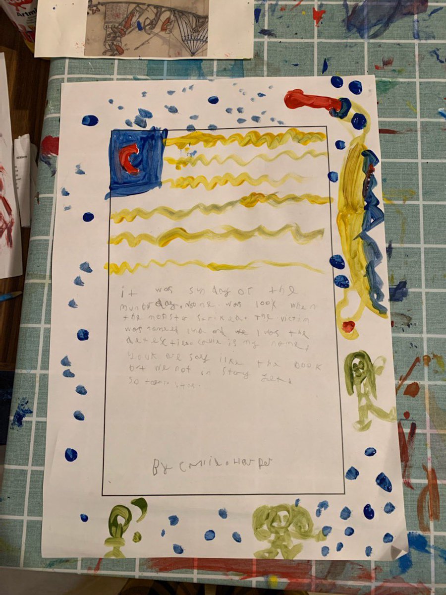 ExploreArch's tweet photo. Day 3 of #MarieInTheMargins workshops @hastings_museum linking with @KzooICMS.
90 #Hastings children got creative with margins. Thanks to @IMdFS for brilliant support. Funded by @HeritageFundUK @hastingsbc
https://t.co/XQqFnWabGU
#MariedeFrance #femalemedievalworkforce https://t.co/xzdweCyjwR