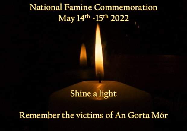 CCIFV1845's tweet photo. Remember the victims &amp; exiles of An Gorta Mor the greatest loss of life in Irish history light a candle on the eve of 15th May lift the Famnesia &amp; silence. https://t.co/777nFULLO9