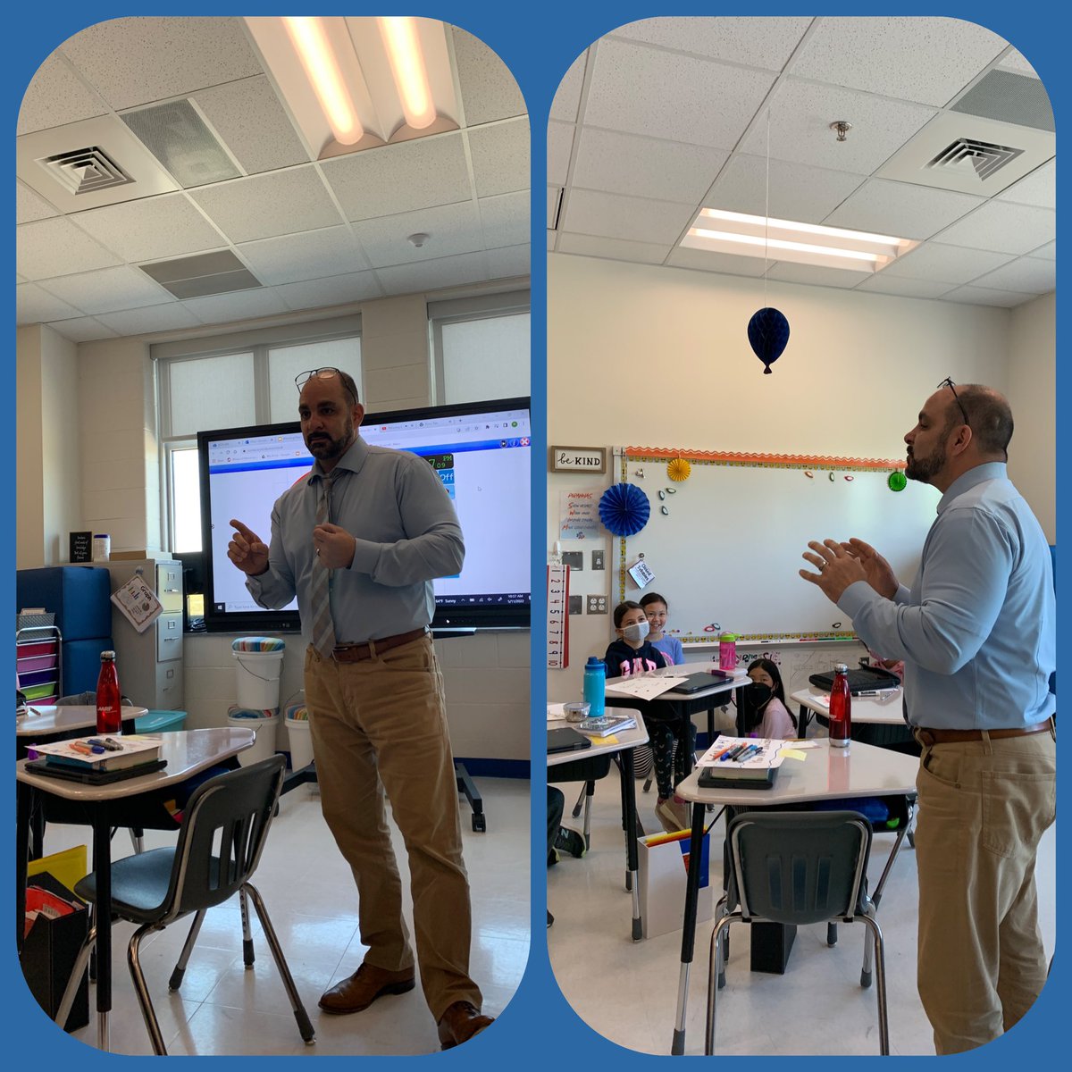 When your principal stops in for a pep talk, your class is inspired!! <a href="/WaxpoolElem/">WaxpoolElementary</a>