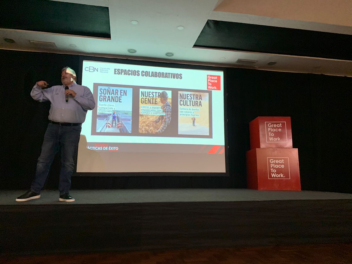 CBN_Bolivia's tweet photo. Raúl Bueno, Director de People, estuvo en la Jornada “Prácticas de Éxito” de GPTW. Con más de 120 asistentes, mostramos nuestra cultura organizacional, para hacer de CBN el mejor lugar para trabajar en el país.
Gracias por la oportunidad GPTW Bolivia.
#GPTWCertified
#OrgulloCBN https://t.co/ui0P0bZl5t