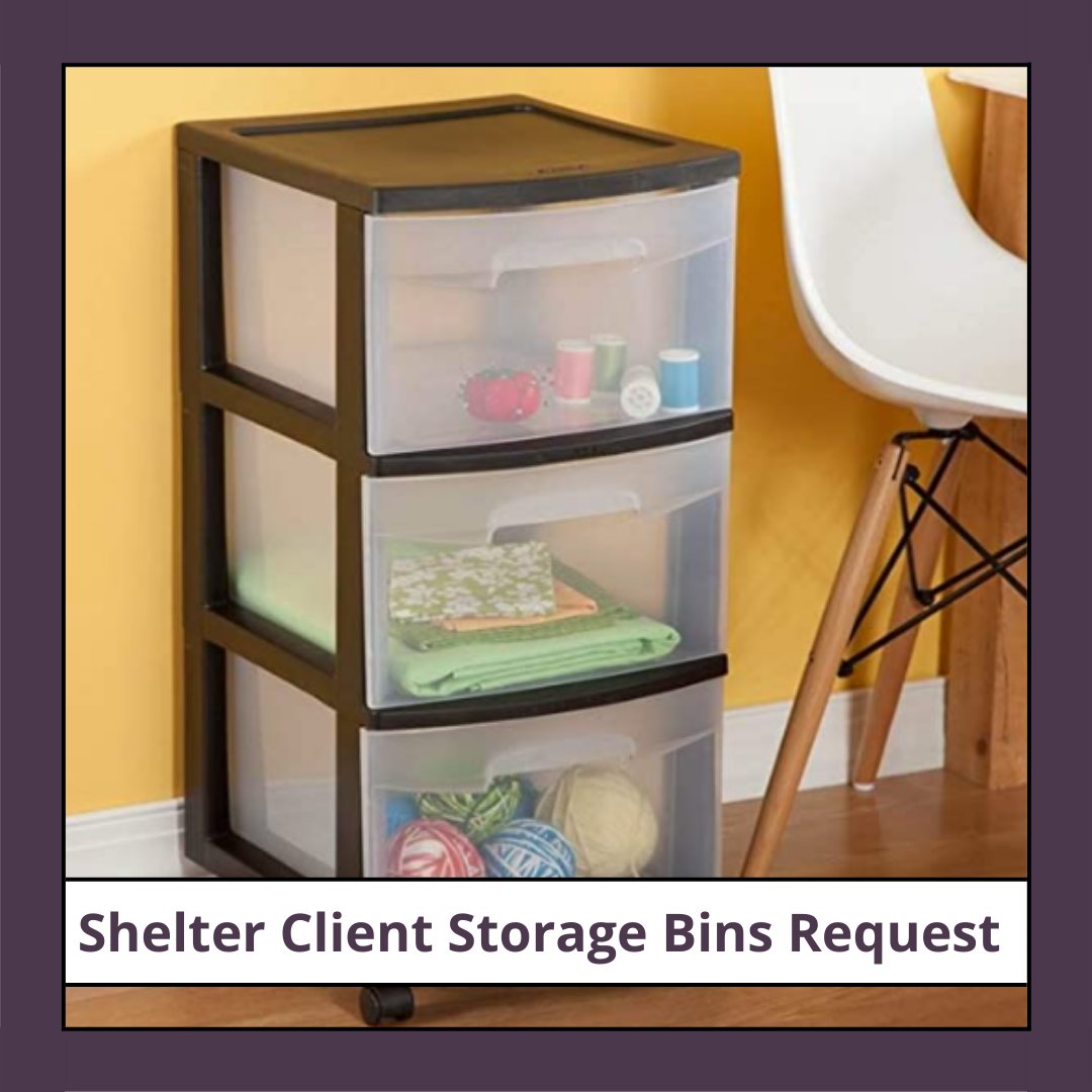 RISE_Advocacy's tweet photo. Our shelter is in need of 11 storage bins for each client to have additional storage space for their clothing.

Would you consider supporting survivors in this way? Here is the link to our Amazon Wishlist: https://t.co/YiuhXoEiOr

Thank you for your support!

#togetherwerise https://t.co/7H3p6fUnK9