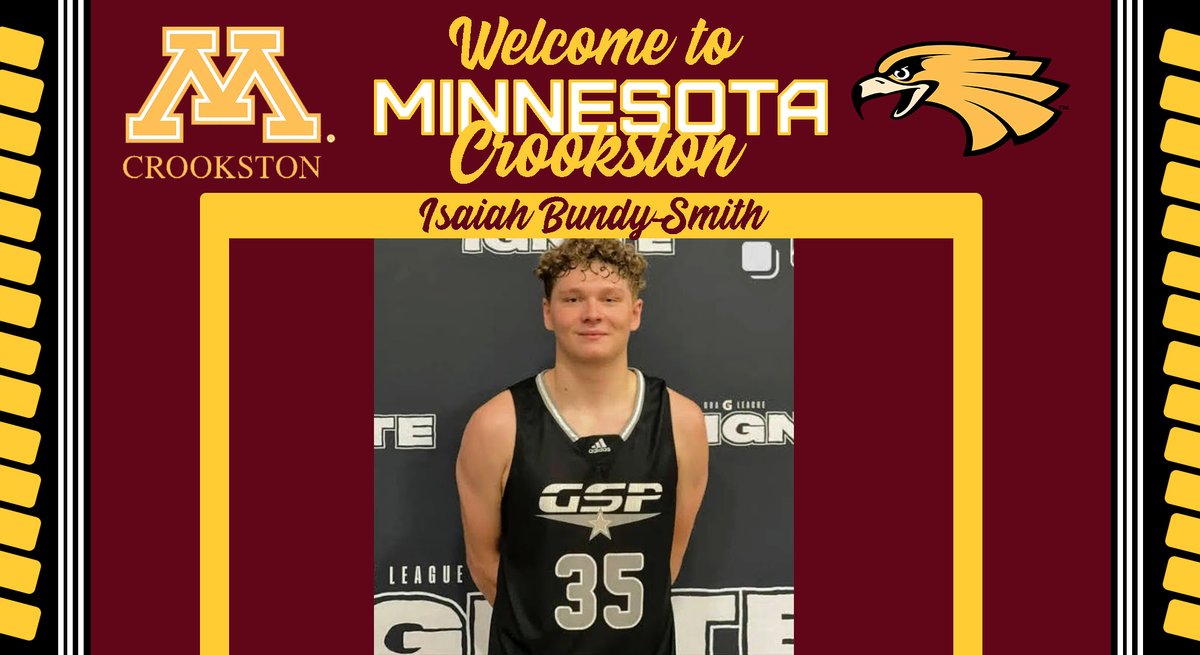 Welcome to the Nest ‼️

We are excited to welcome Isaiah Bundy-Smith (F, 6-6 210, Rugby, N.D./Golden State Prep) to the <a href="/GoldenEaglesMBB/">MN Crookston MBB</a> team 

#WingsUp