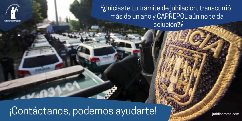 JuridicoRoma's tweet photo. ⭕ Si iniciaste tu trámite de Jubilación ante #CAPREPOL y ya transcurrió más de un año y no te han pagado. ¡Acércate a nosotros!
📱 Contáctanos por WhatsApp 55 7338 1984
#JurídicoRoma #PolicíasCDMX #PolicíaBancariaIndustrial https://t.co/8R9IJ4Juh5