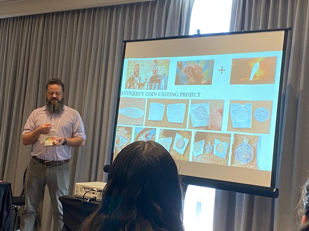 artsk12's tweet photo. Congrats to Aaron Jones and Joel Taylor for representing AAA at the Arkansas Charter School Conference in Little Rock. They did an outstanding job showcasing our mission of Arts Integration. So proud! 
#ACSC22 
#arkansasartsacademy
#charterschools
#nationalcharterschoolweek https://t.co/Ot1QN63xeo