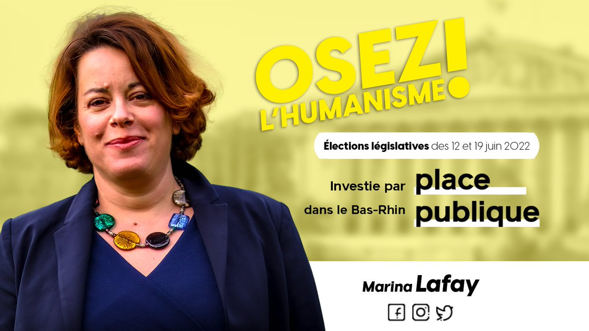placepublique_'s tweet photo. Pour la première fois de son histoire, Place publique se lance à la conquête de l’Assemblée nationale !
Découvrez nos candidats à l'élection législative !
👉 @marinalafay
investi dans le Bas-Rhin !
Et si, en juin, vous osiez l'Humanisme ?
#legislatives2022 #RoadToAN https://t.co/VvaqGWLjIh