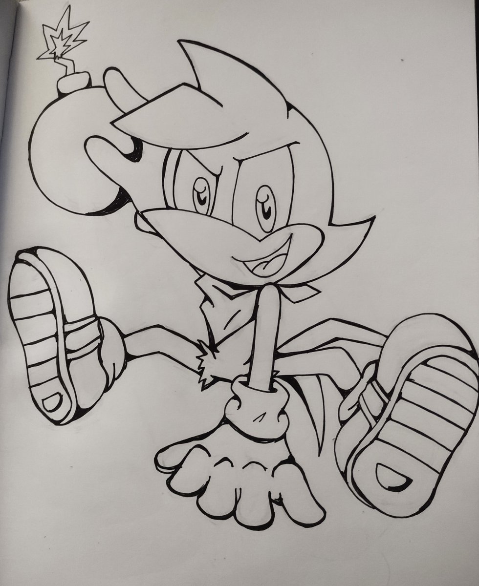 PhyllisArtpage's tweet photo. 💥Bean Dynamite Duck 💥
The 5th character of the Sonic characters challenge
Enjoy everyone ✌️
( Gotta fix his shoes in the Final )
.
.
.
.
#SonicTheHedgehog #sonic #beanduck #bean #fanart #art #lineart #comic #character #bomb #Black #white #bark #sonicmania #archiesonic https://t.co/qVbcvgtFlh