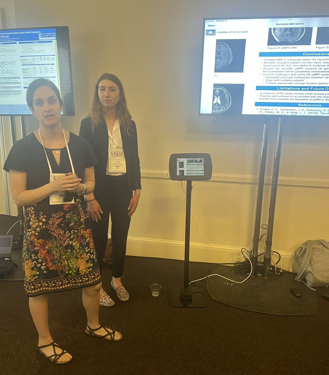 PGY2 Dr. Katie Mayes with two presentations today — one on the use of portable MRI and the second on the Ohiyesa Premedical summer Program for Native American students. <a href="/EMDocinTraining/">Katie Dickerson Mayes</a> #HAEMRStrong