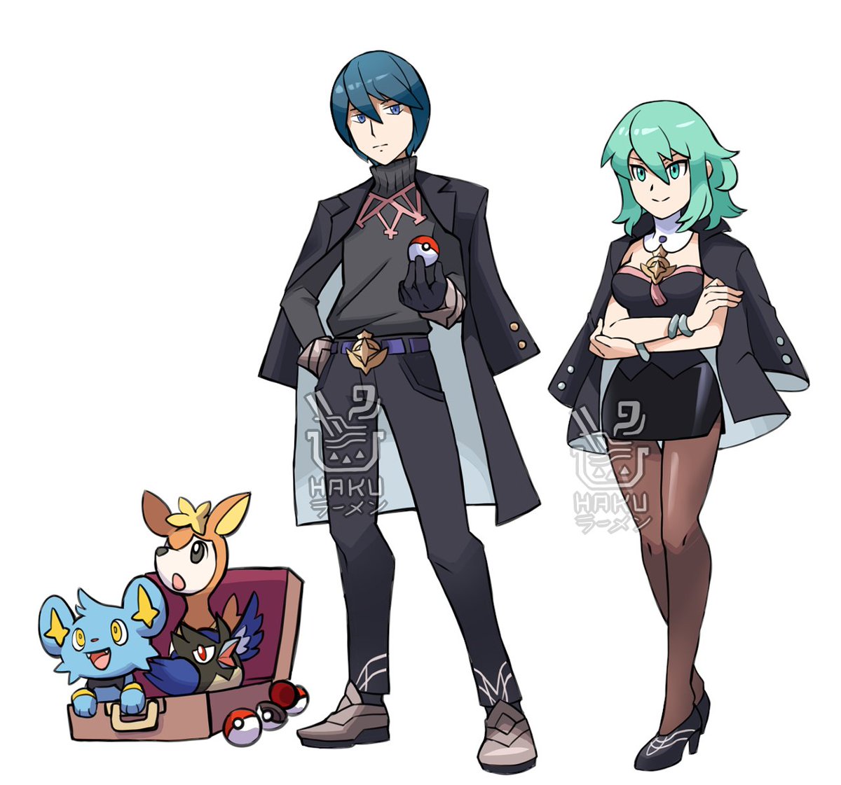 ベレト ,ベレス 「Professor Byleth: "Which starter will yo」|Haku🍜のイラスト