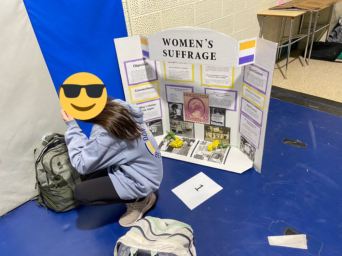 MrFahertySPMS's tweet photo. This year was a challenge for our NHD projects. Original timelines were torn up and challenges overcome! So proud of our students and my team for supporting and giving all 7th graders an opportunity to shine! @GounarisJennsev @Mr_Wickman_BCPS @SPMSLibrary https://t.co/MEhBKNSom4