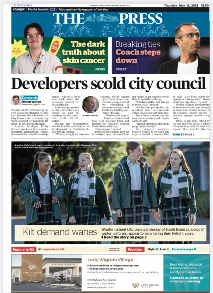 The Press Newsroom on Twitter "Today's front page. Prominent 