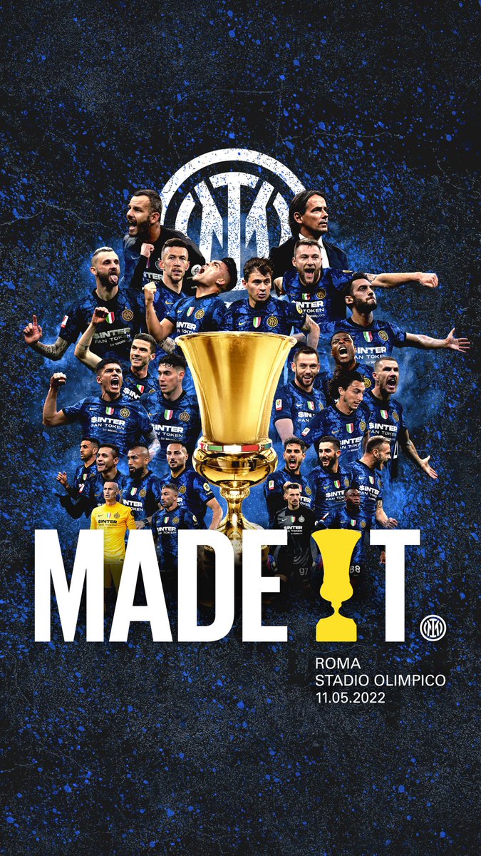 Inter_es's tweet photo. 🏆 | ¡LO HEMOS CONSEGUIDO!

Todos los caminos nos han llevado… ¡A la victoria! 🏆⚫🔵

#MadeIt #CoppaItaliaFrecciarossa #FORZAINTER https://t.co/NDHIlzLwP2