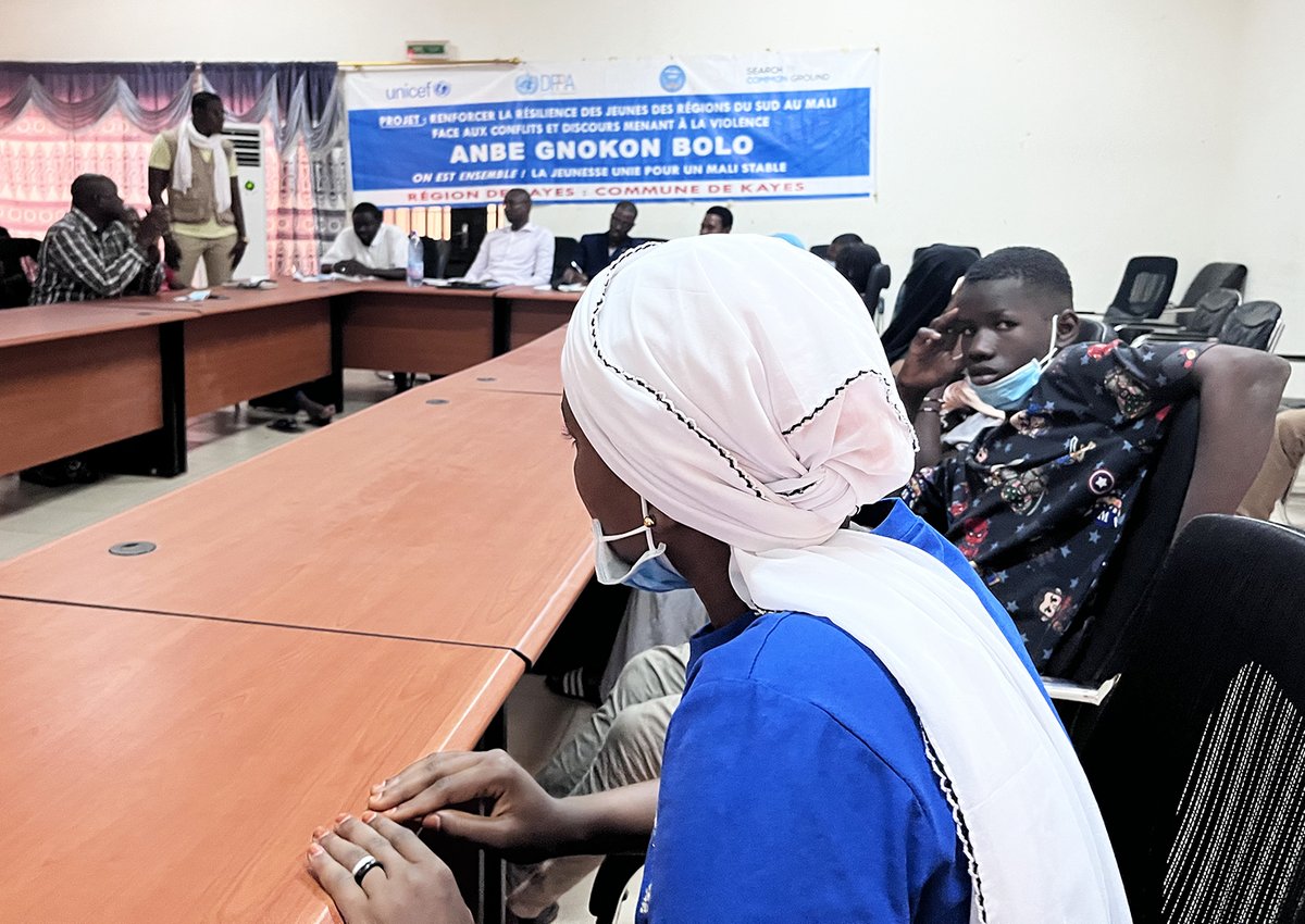 PBFMali's tweet photo. Grâce au projet financé par @PBFMali « Anbe gnokon bolo » et exécuté par @unicefmali et @SFCG_ les #adolescents bénéficiaires de #Kayes ont pu renforcer leur #leadership et sont désormais des #acteurs de transformation des conflits.
#MissionKayes https://t.co/J1Qh3OjCMS