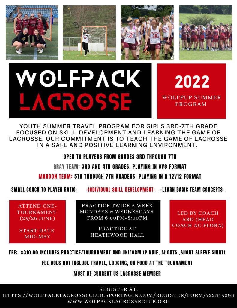 Where’s our future lacrosse players at?! Join our very own Coach Ard this summer to learn the game of lacrosse! Questions? DM us!