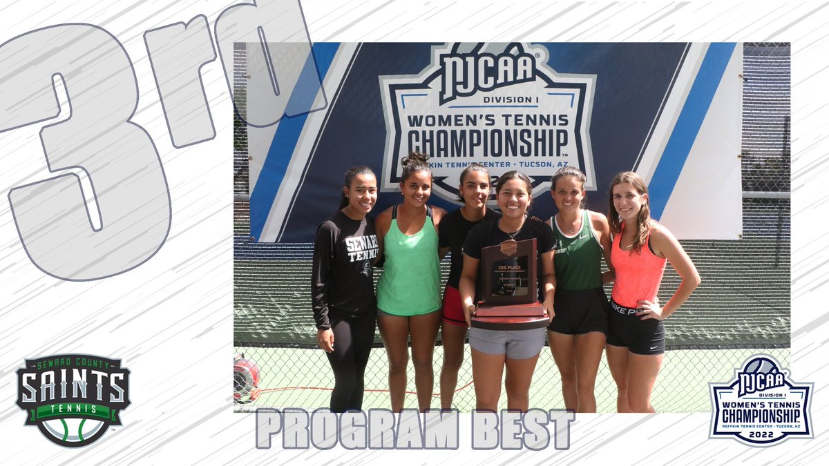SewardSaints's tweet photo. Seward County claims a program best 3rd place at the 2022 NJCAA National Tournament! #GoodToBeGreen #SCCCSaints https://t.co/J0C7VGLTFy