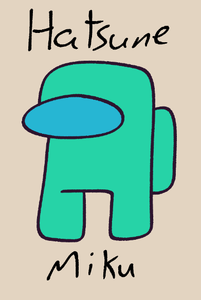 Number9Robotic's tweet photo. I was making a point in a friend chat that anything that's both blue and green can be easily codified as Hatsune Miku

one of them sent this along with the message "this is your own fault" https://t.co/8OmTBK7hT8