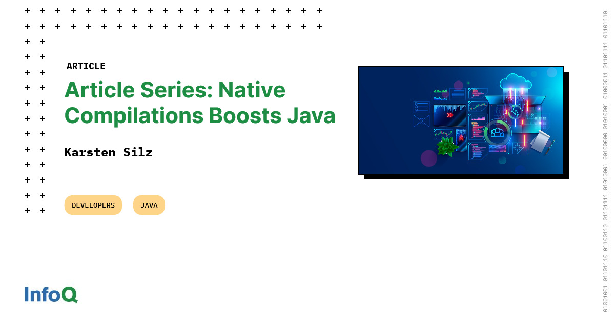 InfoQ's tweet image. How does #NativeJava change #SoftwareDevelopment? When should we switch to native Java? When should we not? What framework should we use for native Java? This #InfoQ #ArticleSeries by @karsilz provides answers to these questions: bit.ly/3L4Trqt
#JavaWebFrameworks #Java
