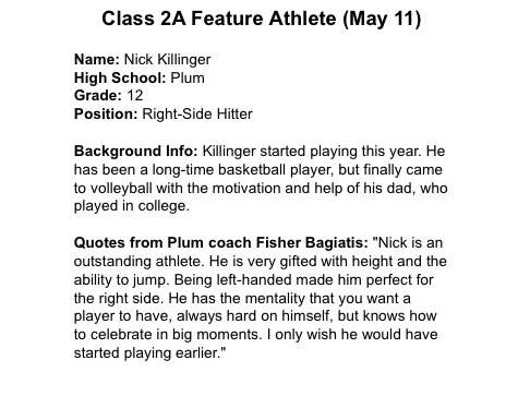 Shout out to Nick Killinger!🎉 <a href="/NickKillinger/">nick killinger</a>