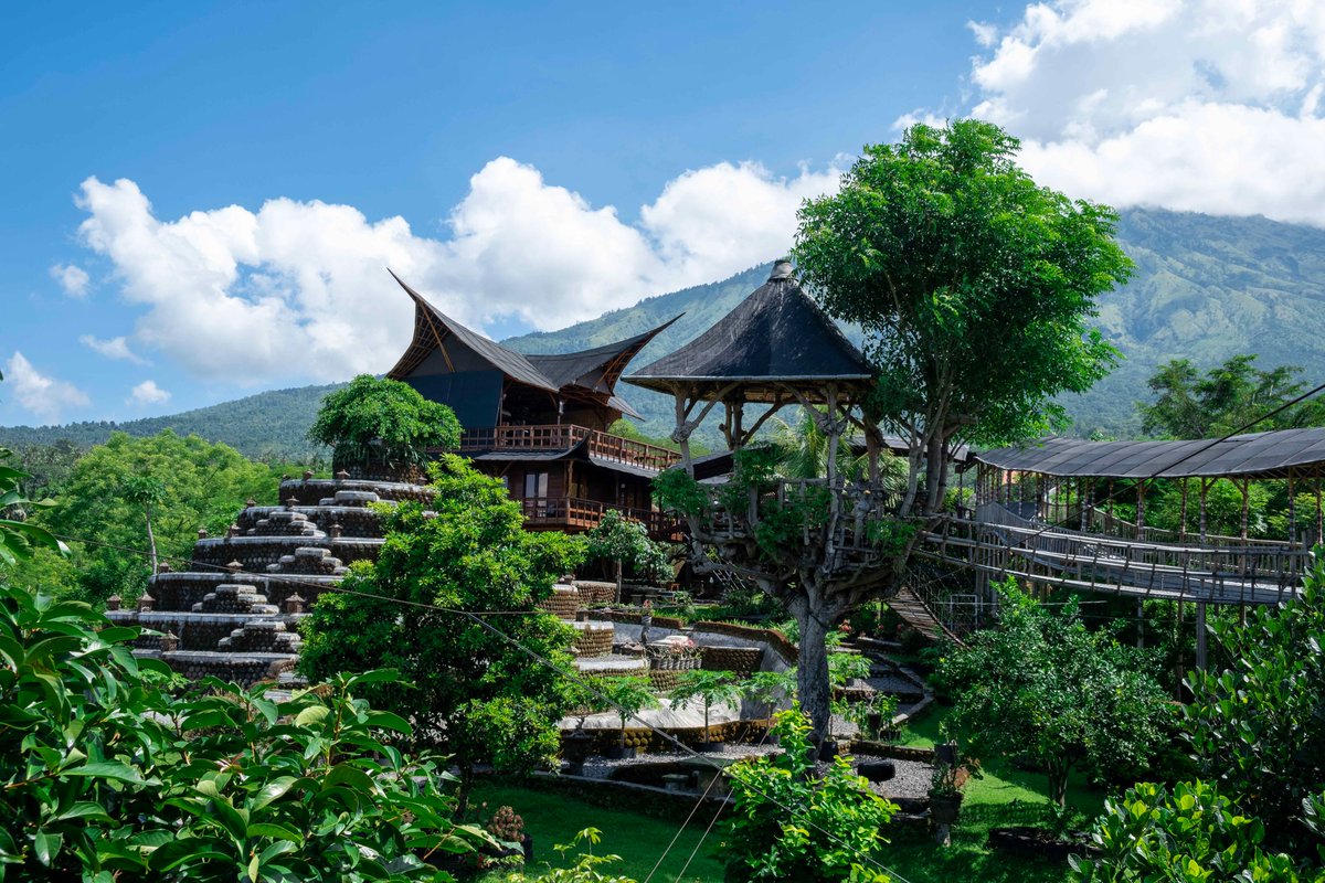 2happywanderer1's tweet photo. How's this for a quirky place, the Tulamben Tree House near Amed, in Bali Indonesia #Bali #blogger #travel #travelblog https://t.co/KGTMDGVWDb https://t.co/xXmWHSyZIW
