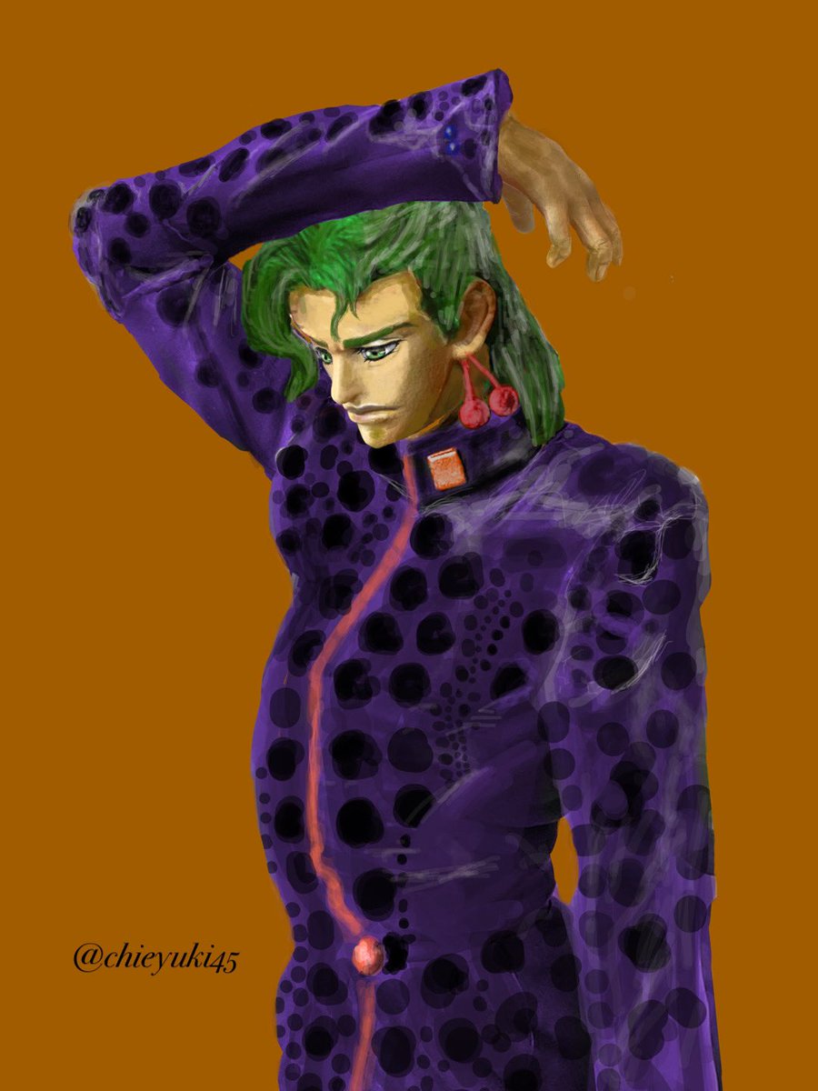 花京院典明 荒木飛呂彦原画展 JOJO 冒険の波紋(金沢) キービジュアルを