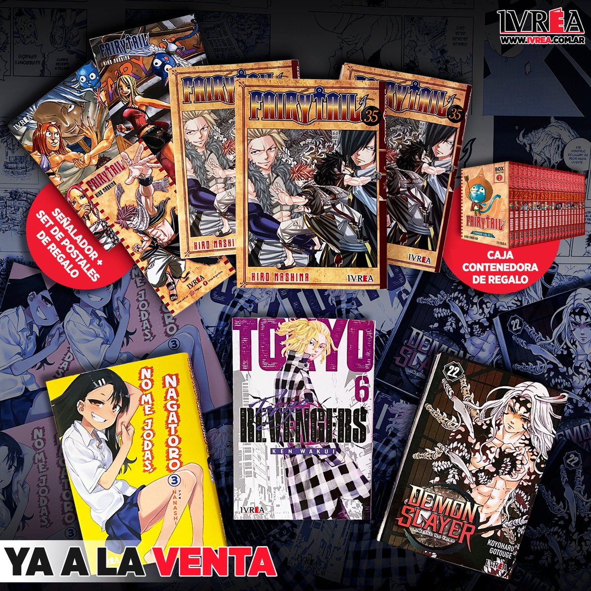 Ivrea Argentina on X: ¡YA A LA VENTA! 🔴 FAIRY TAIL #35 🔴 TOKYO REVENGERS  #6 🔴 DEMON SLAYER: KIMETSU NO YAIBA #22 🔴 BEASTARS #10 🔴 NO ME JODAS,  NAGATORO #3