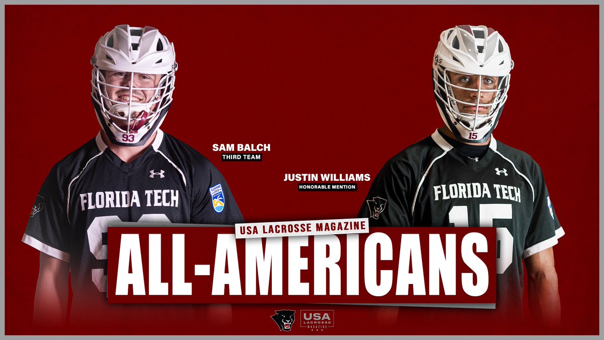 Balch, Williams Tabbed USA Lacrosse All-Americans! #GoPanthers #TechBuilt 

bit.ly/3FRsohz