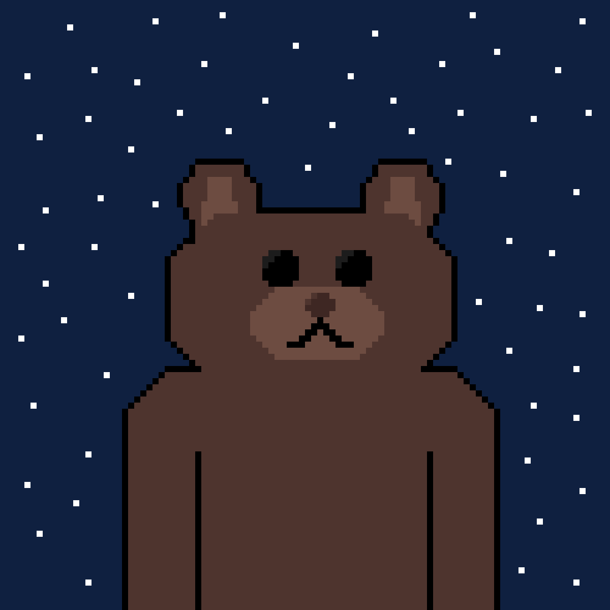 PIXL_BEAR's tweet photo. @_NFTsArt @cybotz_nft 🎉PIXL BEAR NFT GIVEAWAY!!!🎉

DEADLINE: May 13

Instructions:
1⃣ Follow @PIXL_BEAR
2⃣ Like and RT 
3⃣ Tag 2 friends

Reward:
🧸PIXL BEAR [Night Stars] Value: 0.05 ETH🧸 https://t.co/qDwqDxzwzu