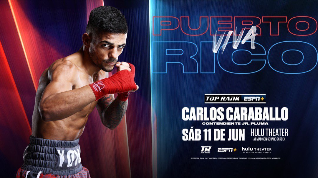 Enfocado en mi regreso a la gran manzana el 11 de junio. Víspera de la parada puertorriqueña. 
¡QUE VIVA PUERTO RICO! 🇵🇷

<a href="/espn/">ESPN</a> + 
@hulutheatermsg 

Boletos ya están a la venta por Ticketmaster.com

@miguelcottopromotions 
<a href="/toprank/">TopRank Marketing B2B</a> 
@teamdeleon_dlbm.pr