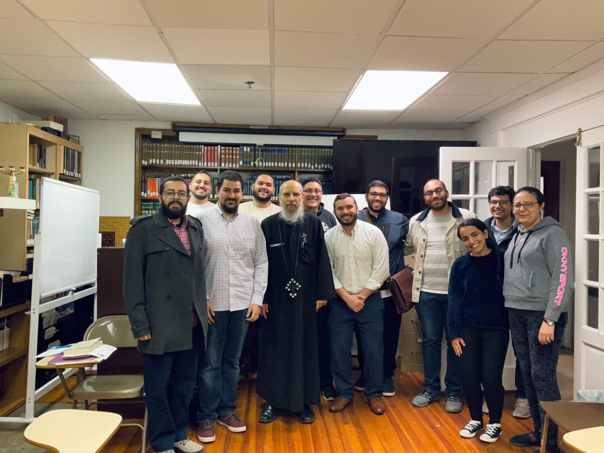 PSIIICOTS's tweet photo. We thank God for the conclusion of our Spring 2022 Semester! 

May God reward our dean, Fr. Athanasius K. Farag, and our professors, Dr. Mary Farag and Mr. Adly Bishai. 

We pray that our enrolled students have benefitted, and hope that you’ll join us for upcoming semesters! https://t.co/wzDtO6eOxV