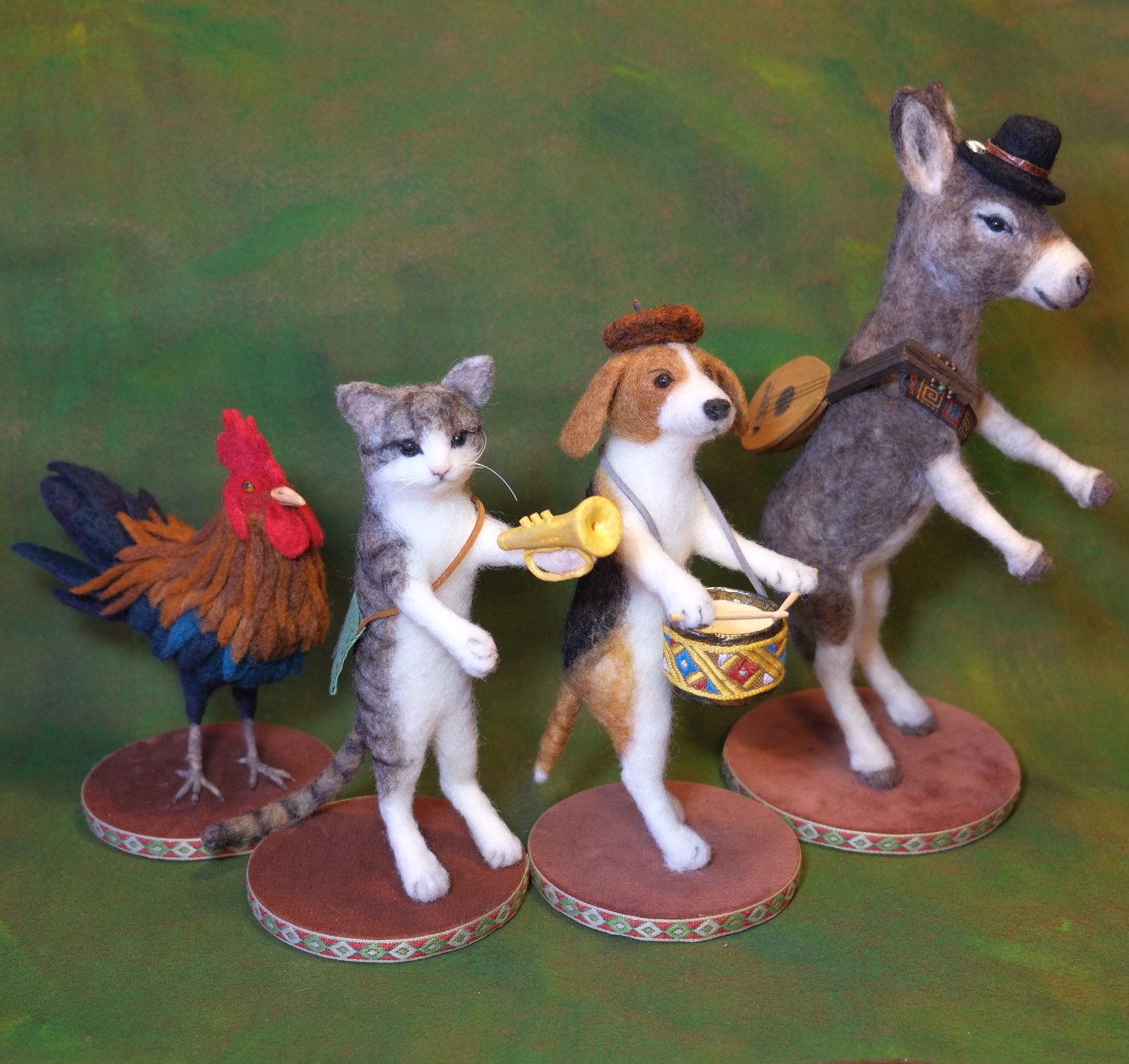 Studio Argali En Twitter 22年5月12日 ブレーメンの音楽隊 グリム童話 歳をとって働けなくなった動物たちが ブレーメンに行って音楽隊に入れてもらおうと な話 過去作品 ブレーメンの音楽隊 グルム童話 童話 ロバ イヌ ネコ オンドリ 童話