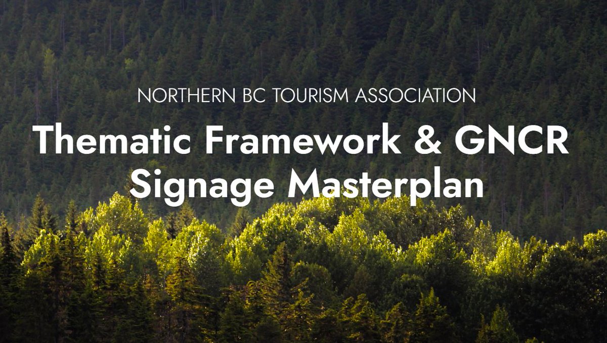 DestinationBC's tweet photo. This year, @TourismBCNorth is working on key projects including developing a Thematic Framework for Northern BC and a Great Northern Circle Route (GNCR) Signage Masterplan. Learn more: https://t.co/Nil4Wioyb2 #EconDevWeek22 #EcDevInAction #economicsector #bctourism https://t.co/qIrYBOtQ55