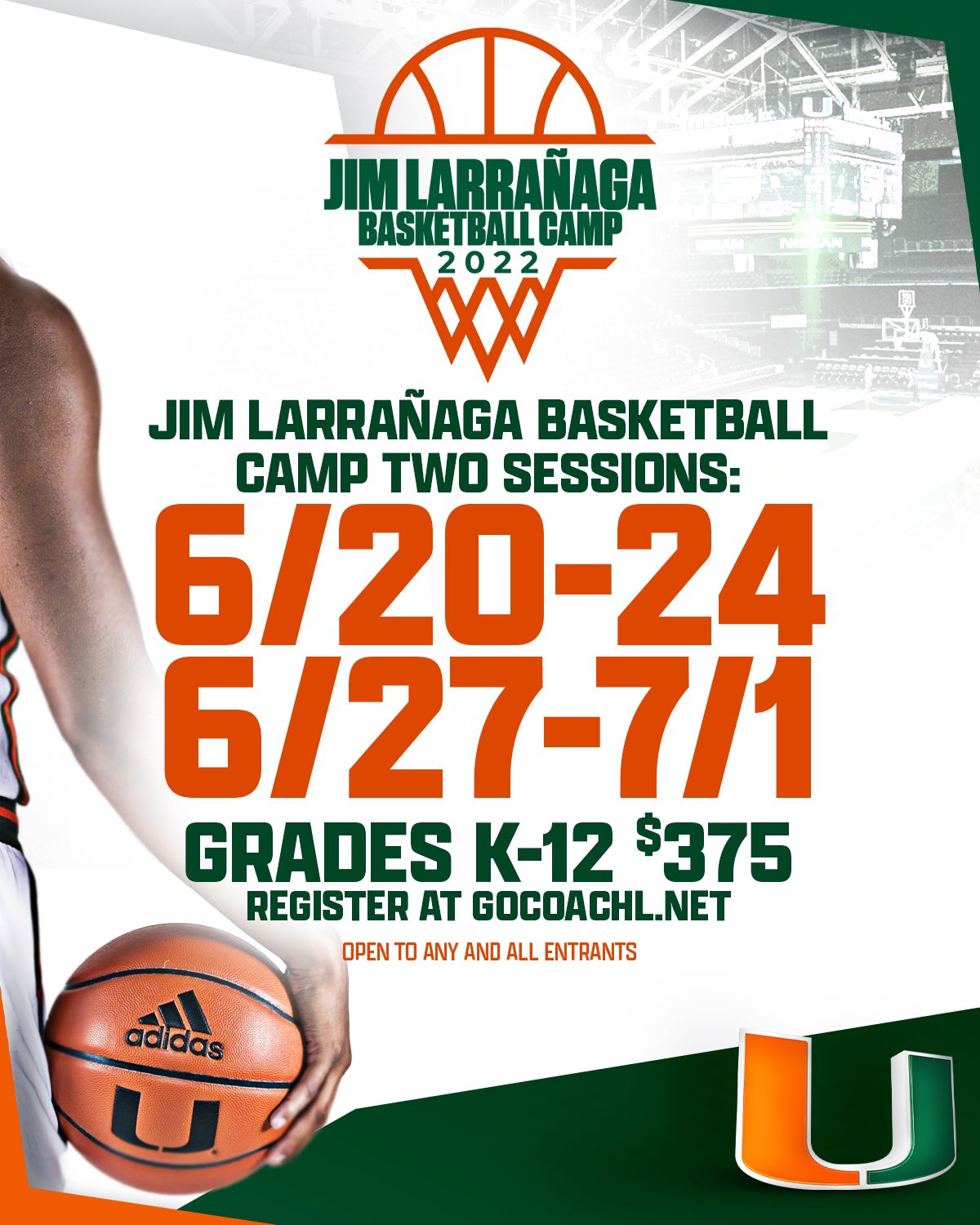 Canes Hoops on Twitter "Don’t miss Jim Larrañaga Basketball Camps this