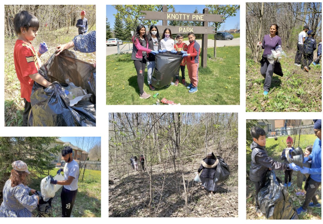 levi_creek's tweet photo. What is Mothers Day without taking care of Mother Earth? Neighbourhood park, Knotty Pine Park clean up by students, parents and community members! Well done Eco Leaders @PDSB_eco @EcoSchoolsCAN https://t.co/X7YXPJvMxV