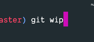 enunomaduro's tweet photo. Honestly "wip" should be a git command. https://t.co/unt47Yftba