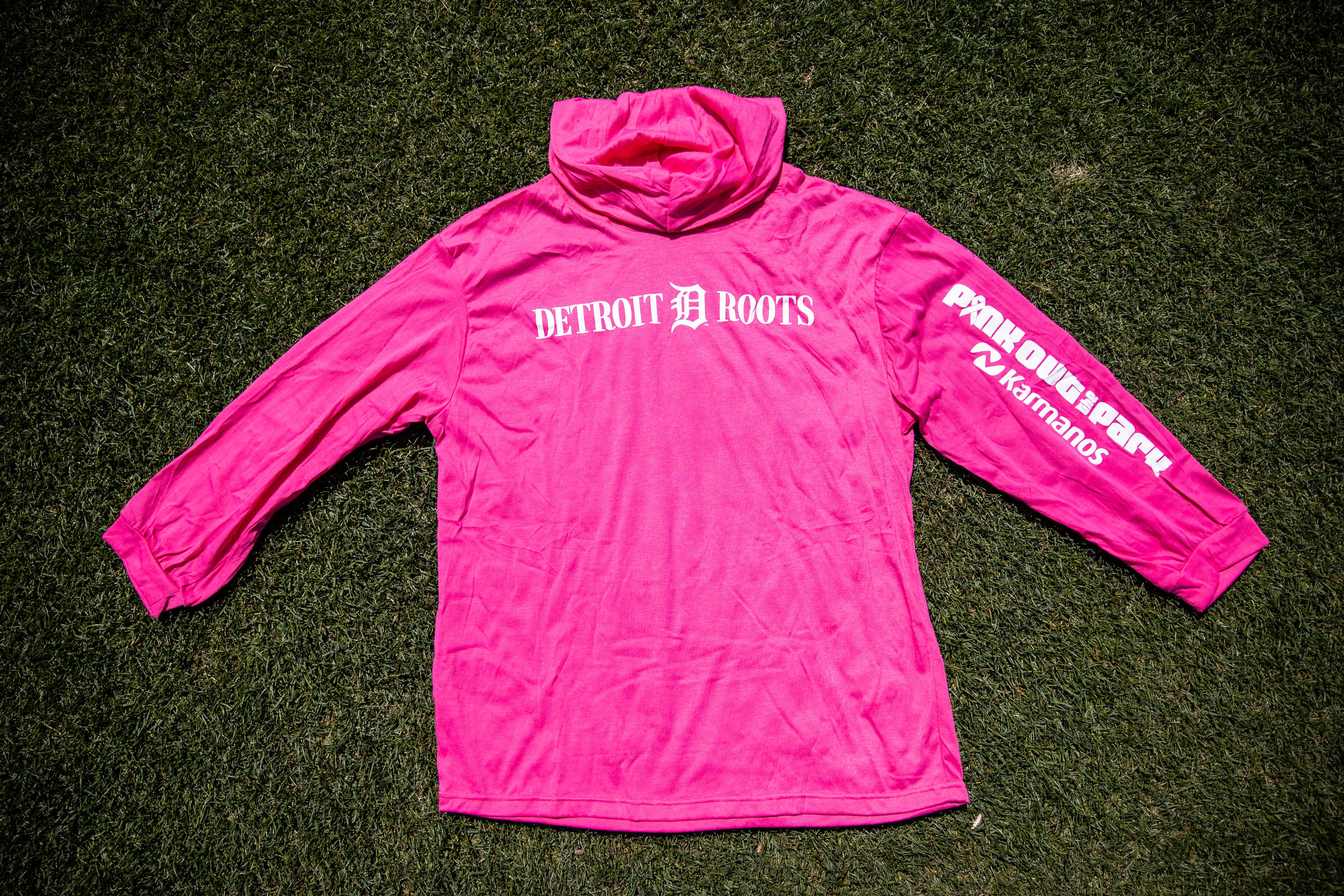 pink detroit tigers hoodie