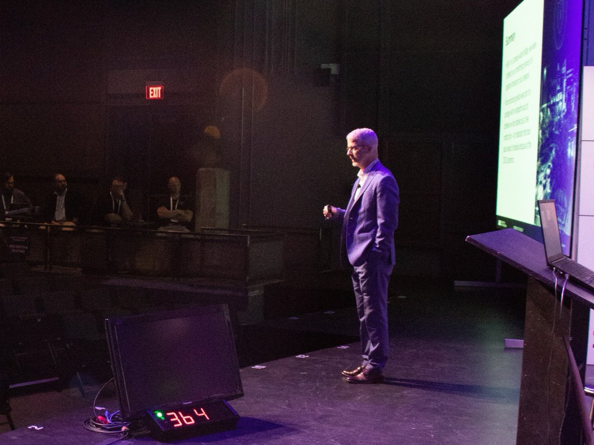 UABIT's tweet photo. This morning UAB AVP and CISO, Rob Ferrill delivered his keynote speech "A Near Miss" at the Red Mountain Theatre to kick off the 7th Annual @CyberNowSummit, the southeast’s premier gathering for cybersecurity professionals. https://t.co/h8Toemi5Tl