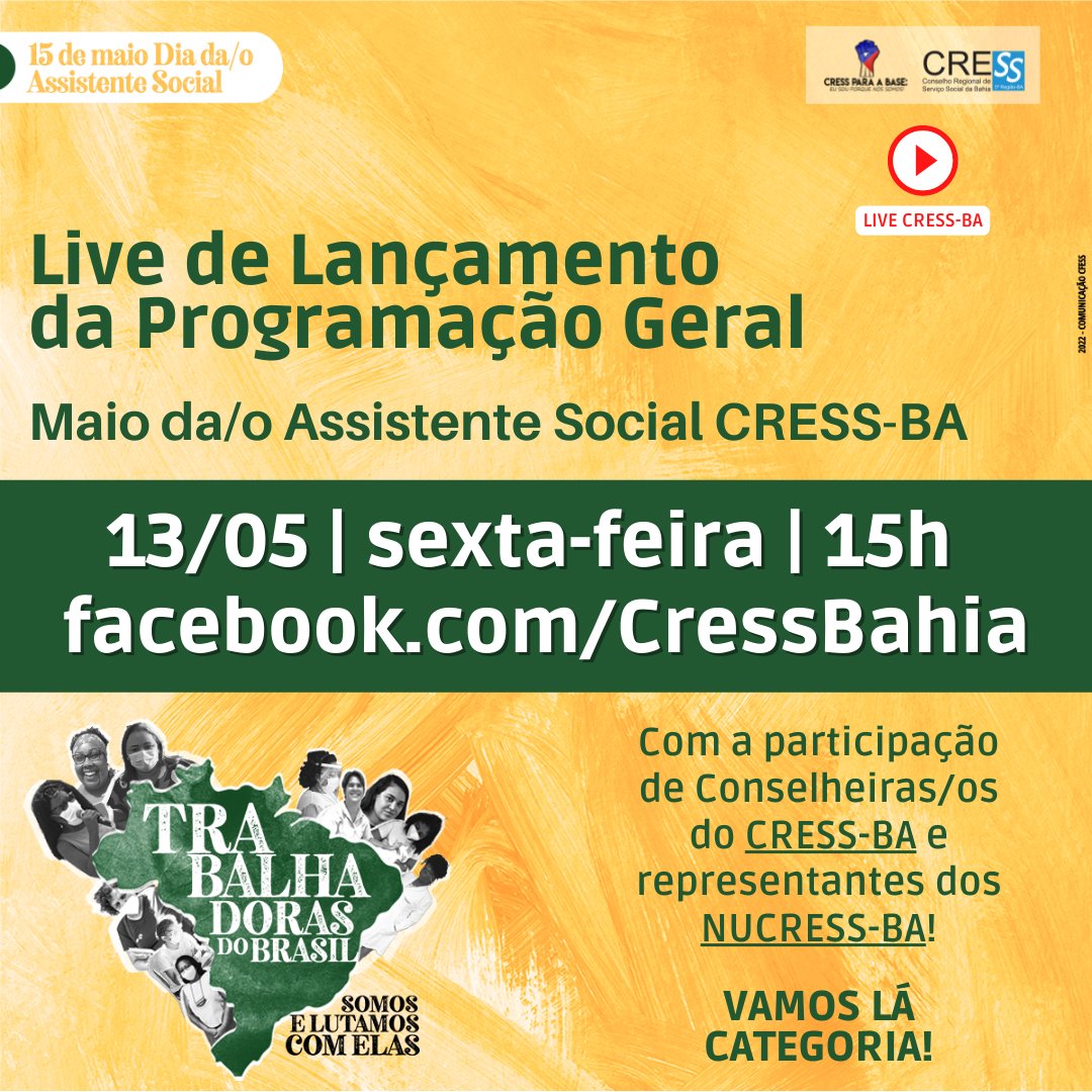 1ª Assembleia Geral Ordinária do CRESS/ES de 2023 será dia 08 de julho